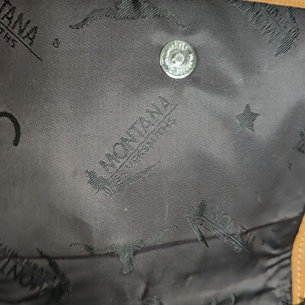 Montana Silversmith Western Brown Leather Calf Hair On Bag Crossbody Star Front - Picture 8 of 11